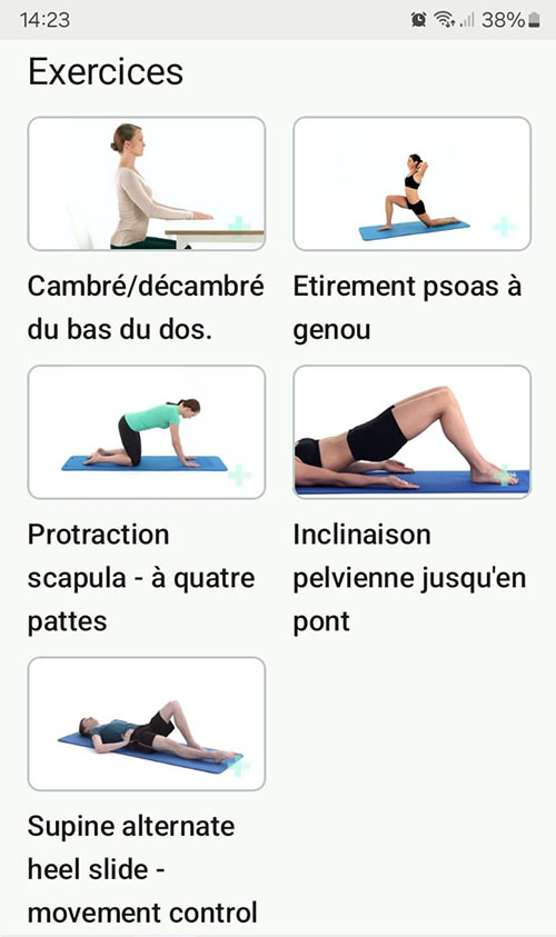Programme d'exercices en ligne Conflit fémoro-acétabulaire