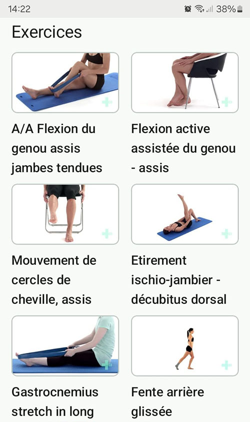 Programme d'exercices en ligne Lésion du ligament croisé postérieur