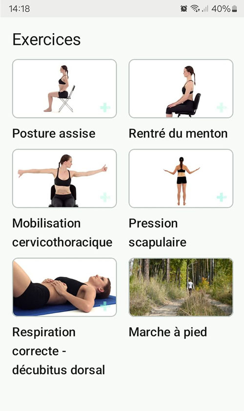 Programme d'exercices en ligne Troubles liés au coup du lapin
