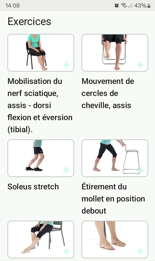 Programme d'exercices en ligne Syndrome du tunnel tarsien