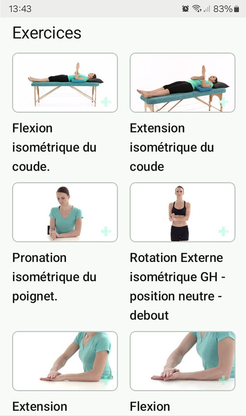 Programme d'exercices en ligne Lésion du ligament collatéral médial du coude