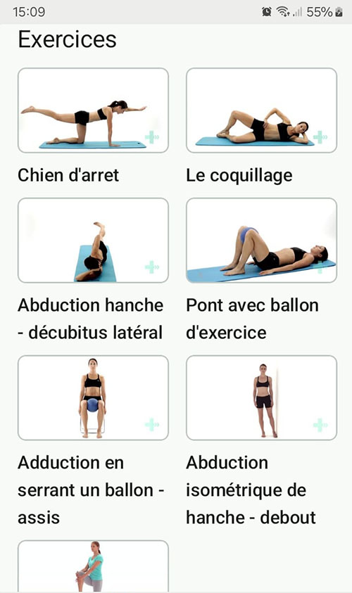 Programme d'exercices en ligne Instabilité pelvienne