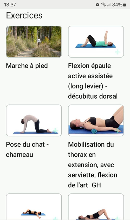 Programme d'exercices en ligne Maladie de Bechterew