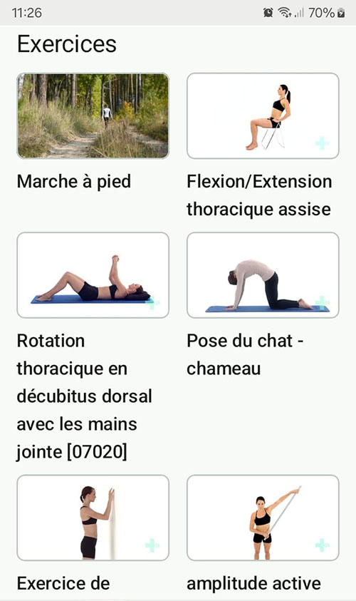 Programme d'exercices en ligne Épaule gelée