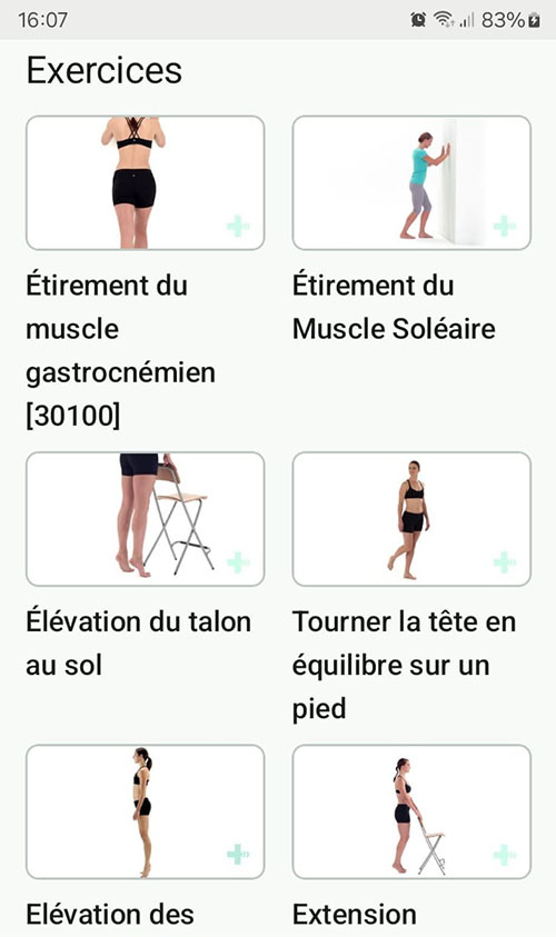 Programme d'exercices en ligne Déchirure musculaire du mollet