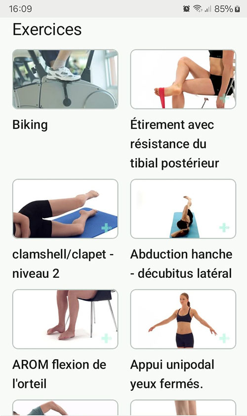 Programme d'exercices en ligne Syndrome de stress tibial médial
