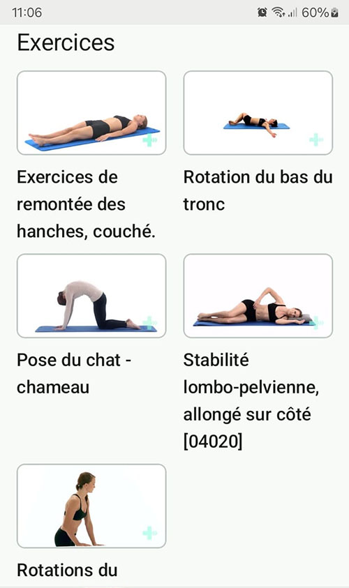 Programme d'exercices en ligne Douleur de l'articulation sacro-iliaque