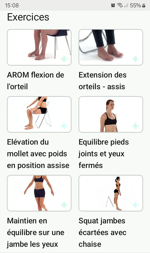 Programme d'exercices en ligne Lésion du ligament latéral externe de la cheville