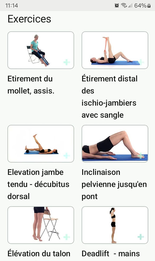 Programme d'exercices en ligne Tendinite du muscle poplité