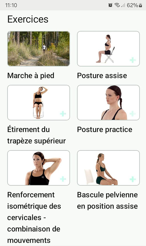 Programme d'exercices en ligne Syndrome du défilé thoracique